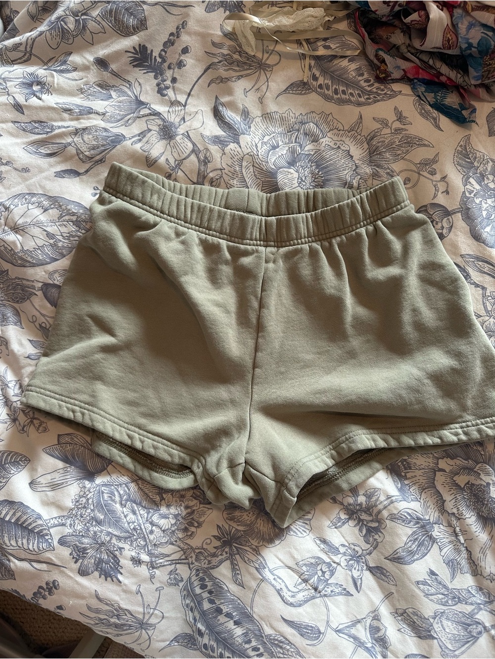 TNA cozy Olive Green Athletic Lounge Shorts